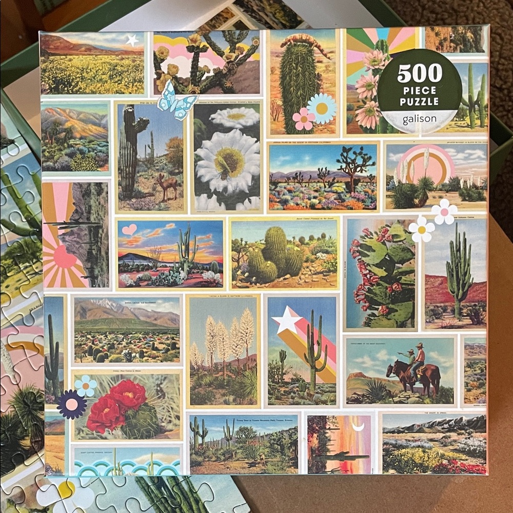 Galison Painted Desert 500 Piece Puzzle - Multicolor